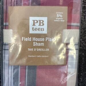 Pottery Barn Teen Fieldhouse Plaid Standard Sham 100% Cotton